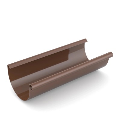 Bryza Rynna dachowa 75 mm  /2m/ PVC brąz