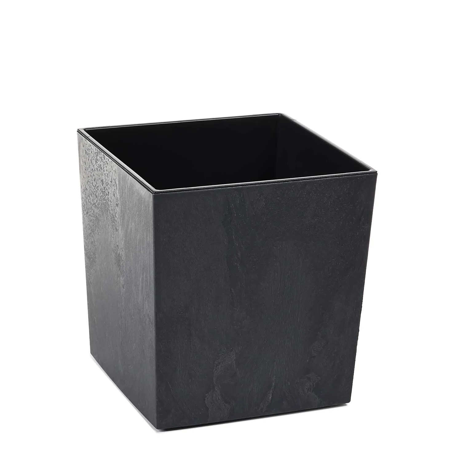 Doniczka Juka czarna beton recycled - 25 x 25 cm
