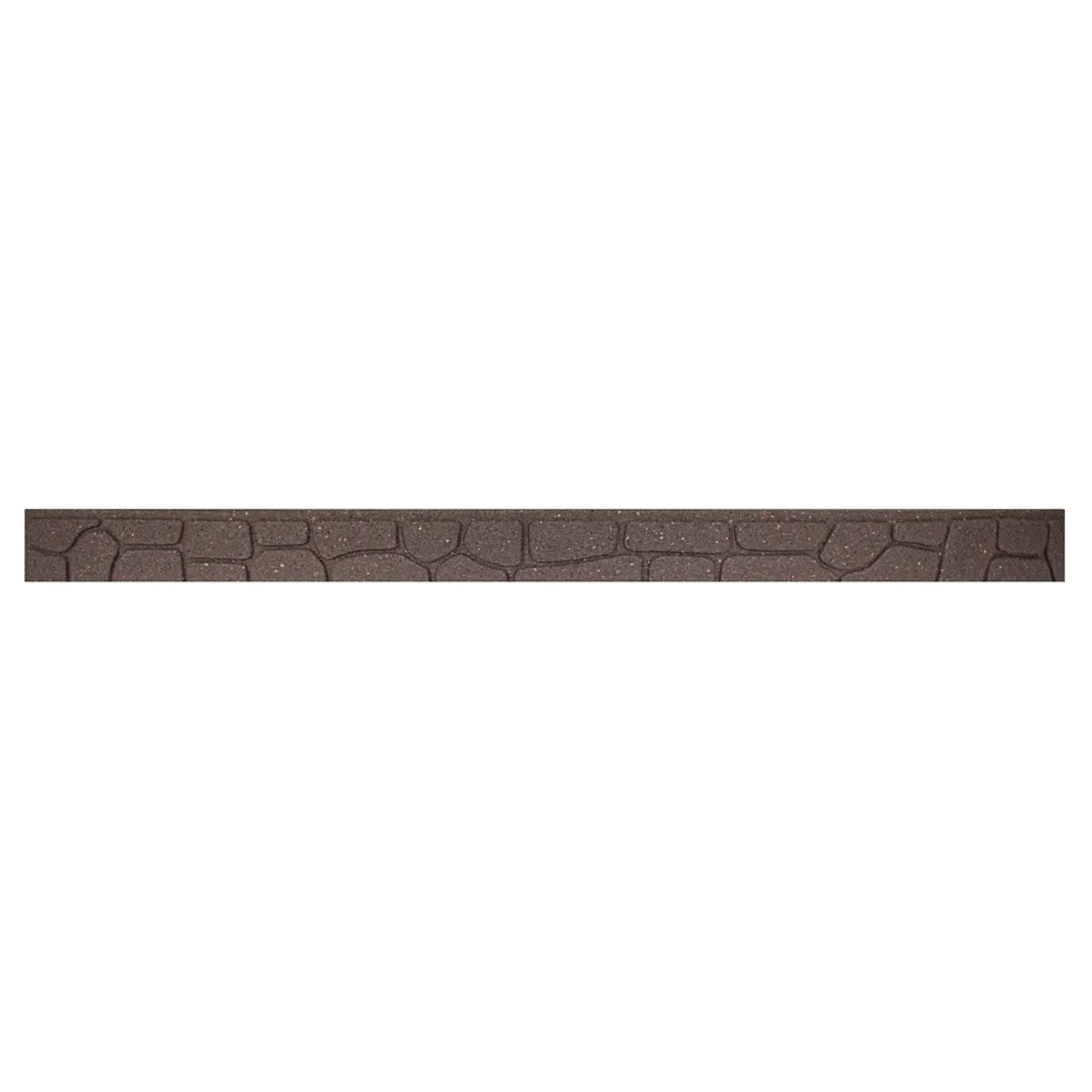 Obrzeże recyklingowe EZ Stones brąz 9x2x120 cm