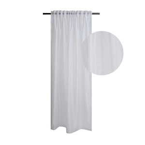 Biała, transparentna zasłona z kategorii Zasłony i firany.