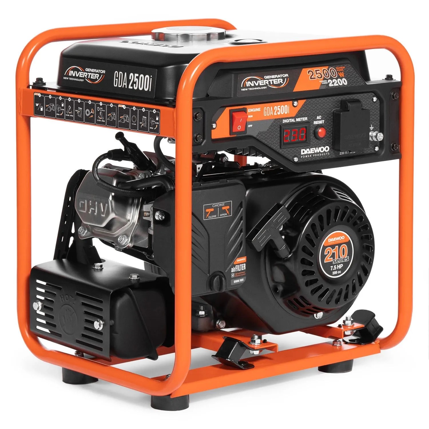 DAEWOO Agregat prądotwórczy GDA 2500i 2500W
