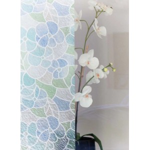 d-c-fix Folia samoprzylepna Transparent Lisboa Niebieska ze wzorem kwiatowym, 200x45cm.
