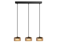 Goldlux Lampa wiszaca glass Ofelia 3x max. 10W GX53 klosze bursztynowe