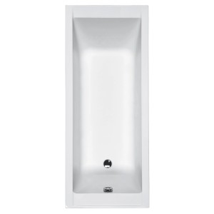 Prostokątna wanna, biała wewnętrzna wanna z odpływem, Kategoria: Wanny.