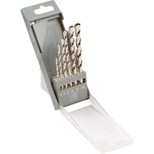 Zestaw wierteł do kamienia LUX, 6 sztuk w otwartym pudełku, rozmiary 3-10 mm.