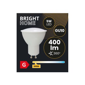 t.b.t. Żarówka LED GU10, 5W, 400 lumenów, 3000K, ciepła biel.