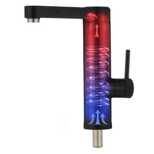 Noveen Przepływowy podgrzewacz wody czarny nablatowy dotykowy