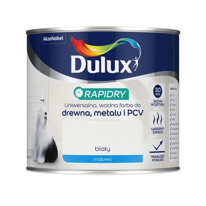 Dulux Farba akrylowa Rapidry biały mat 400 ml