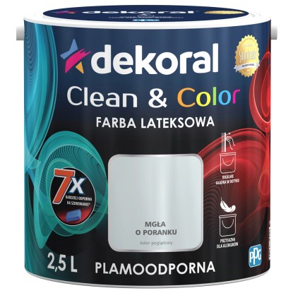 Farba Dekoral Clean & Color mgła o poranku 2,5 l