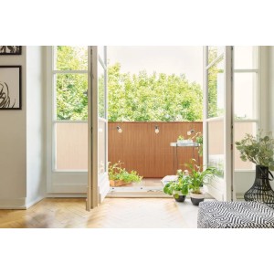 Mata osłonowa LOP Willow na balkonie, 90x300cm, naturalny wygląd, prosta prywatność.