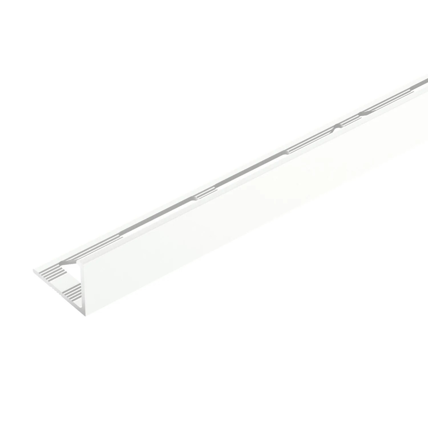 Cezar Profil aluminiowy do glazury biały 12,5x1x2500 mm