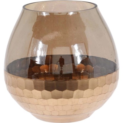 Lampion szklany Honey - 10 x 10 cm