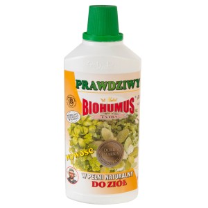 Butelka nawozu do ziół Biohumus Extra