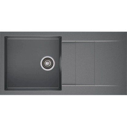 Zlewozmywak Cascada 1-kom. z ociekaczem, szary 100x50 cm