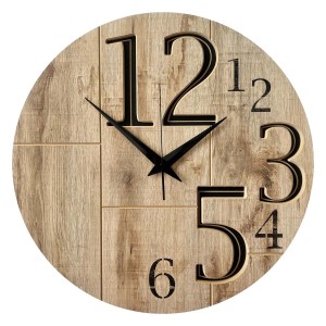 STYLER Zegar 3D CLOCK LUCAS CL005 śr. 57 cm czarno-brązowy