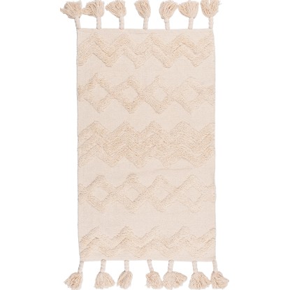 Dywan Bawełniany aztecki 60 x 100 cm jasny beż