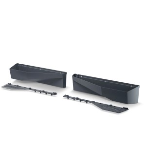 t.b.t. wiszące doniczki, antracytowe, z uchwytami.