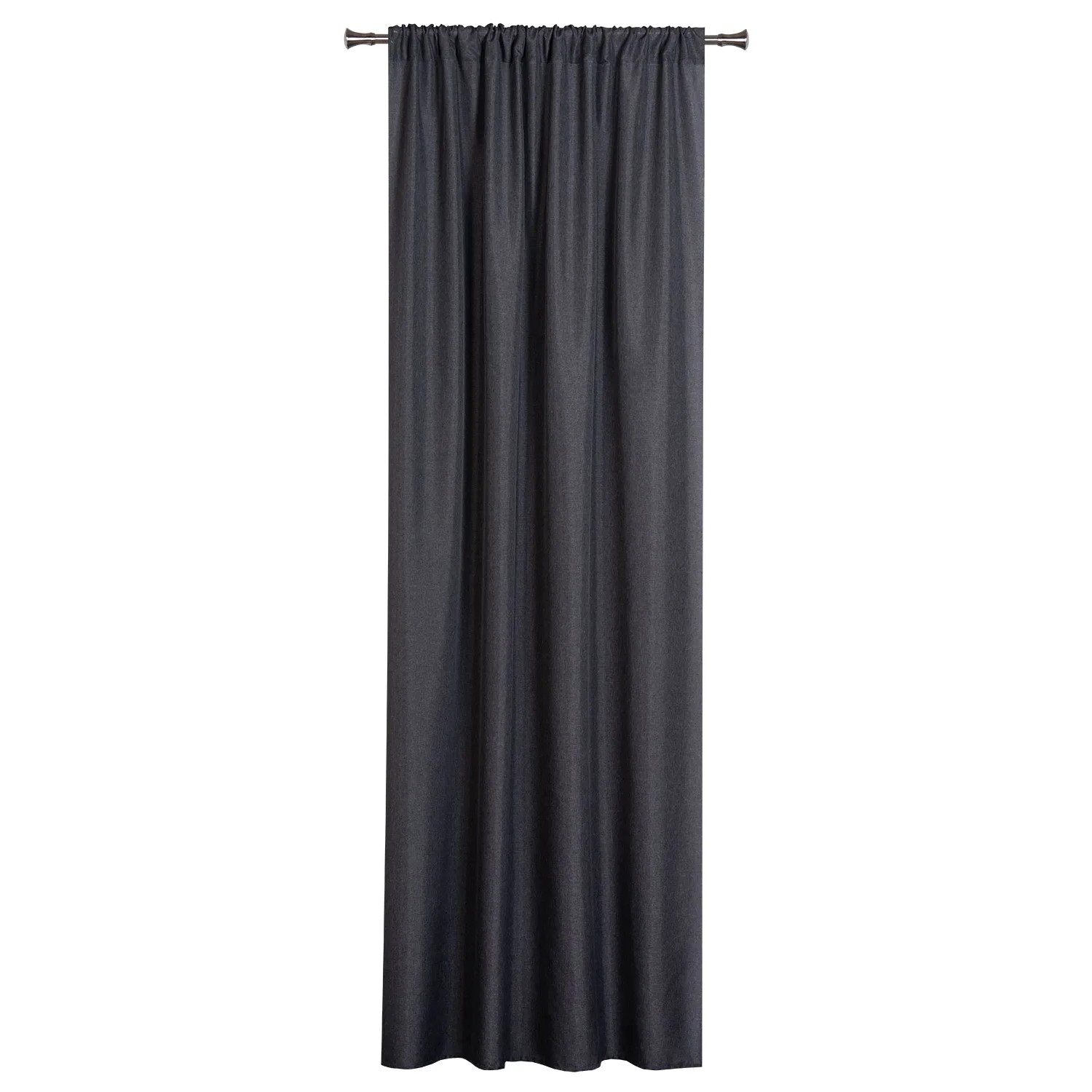 Zasłona DERBY taśma/tunel 140 cm x 260 cm antracyt