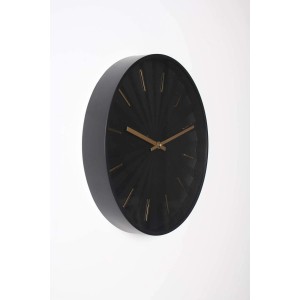 Zegar ścienny Luna śr. 30 cm czarny