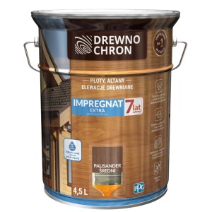 Drewnochron Impregnat Extra powłokotwórczy palisander średni - 4,5L
