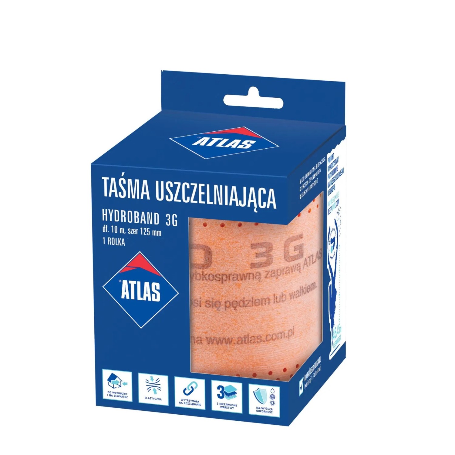 Atlas Taśma uszczelniająca Hydroband 3G 12,5 cm x 10 m