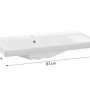 Deftrans Umywalka Bonito 80 PR wpuszczana 81x16x42_2