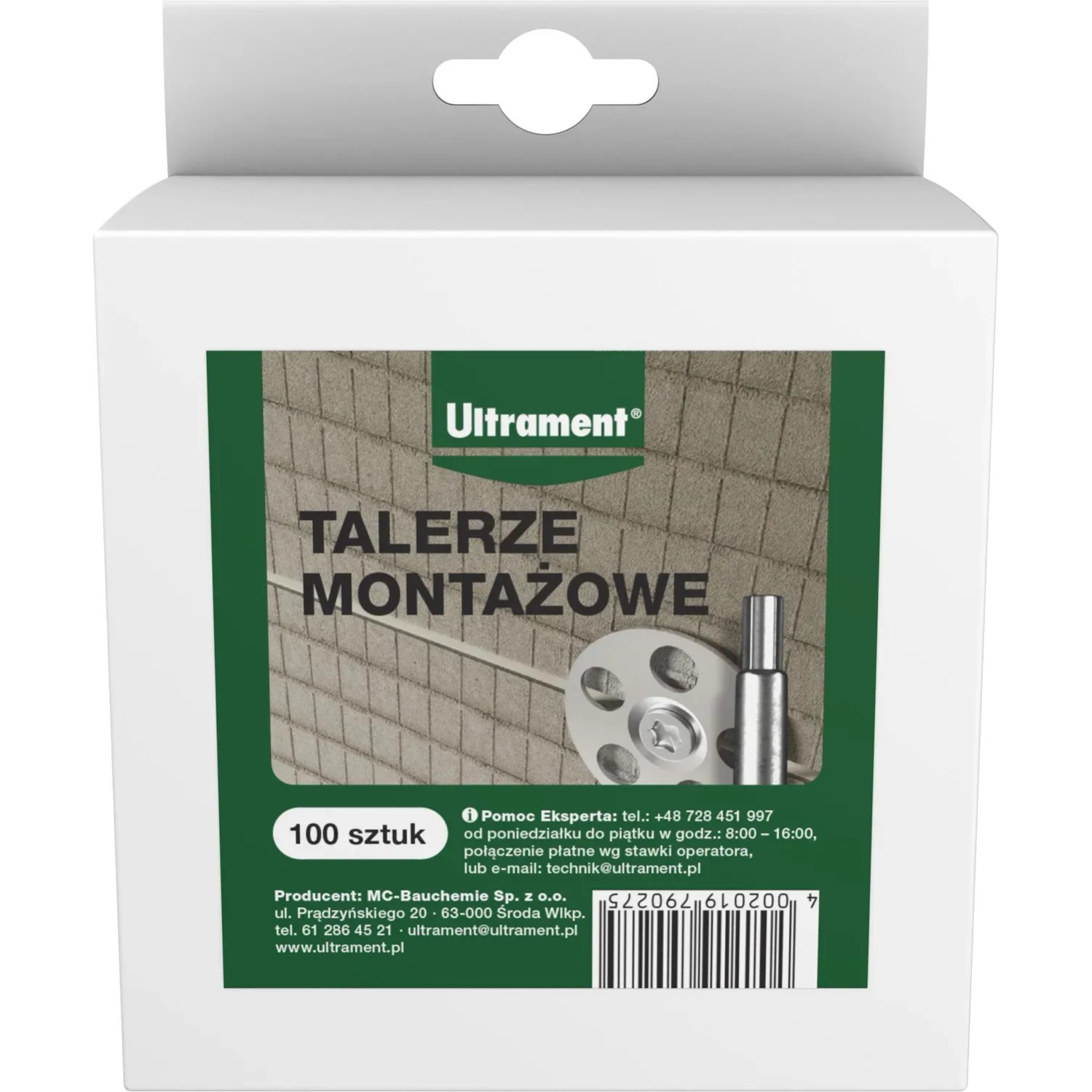 Ultrament Talerze montażowe 100 szt.