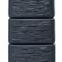 4rain Slim Stone Decor zbiornik na deszczówkę, 330 l, szary. Zbiornik na wodę deszczową z kranem, imitacja kamienia.