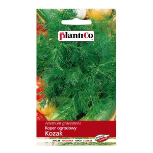 Opakowanie nasion kopru, odmiana 'Kozak'. Idealne do uprawy świeżego kopru w ogrodzie.