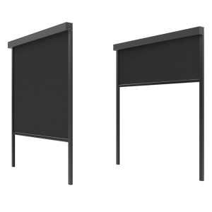 t.b.t. Markiza, zamknięta z boku, w kolorze antracytowym.