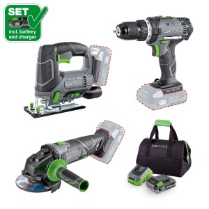 LUX-Tools Zestaw narzędzi akumulatorowych 3w1 20V 2,0 Ah
