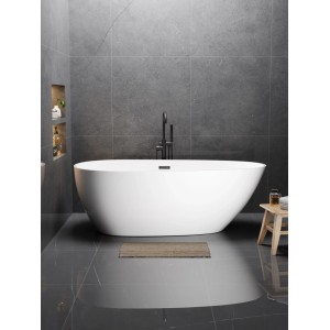 Wanna Gulfoss 175 wolnostojąca biała czarny 175 x 75