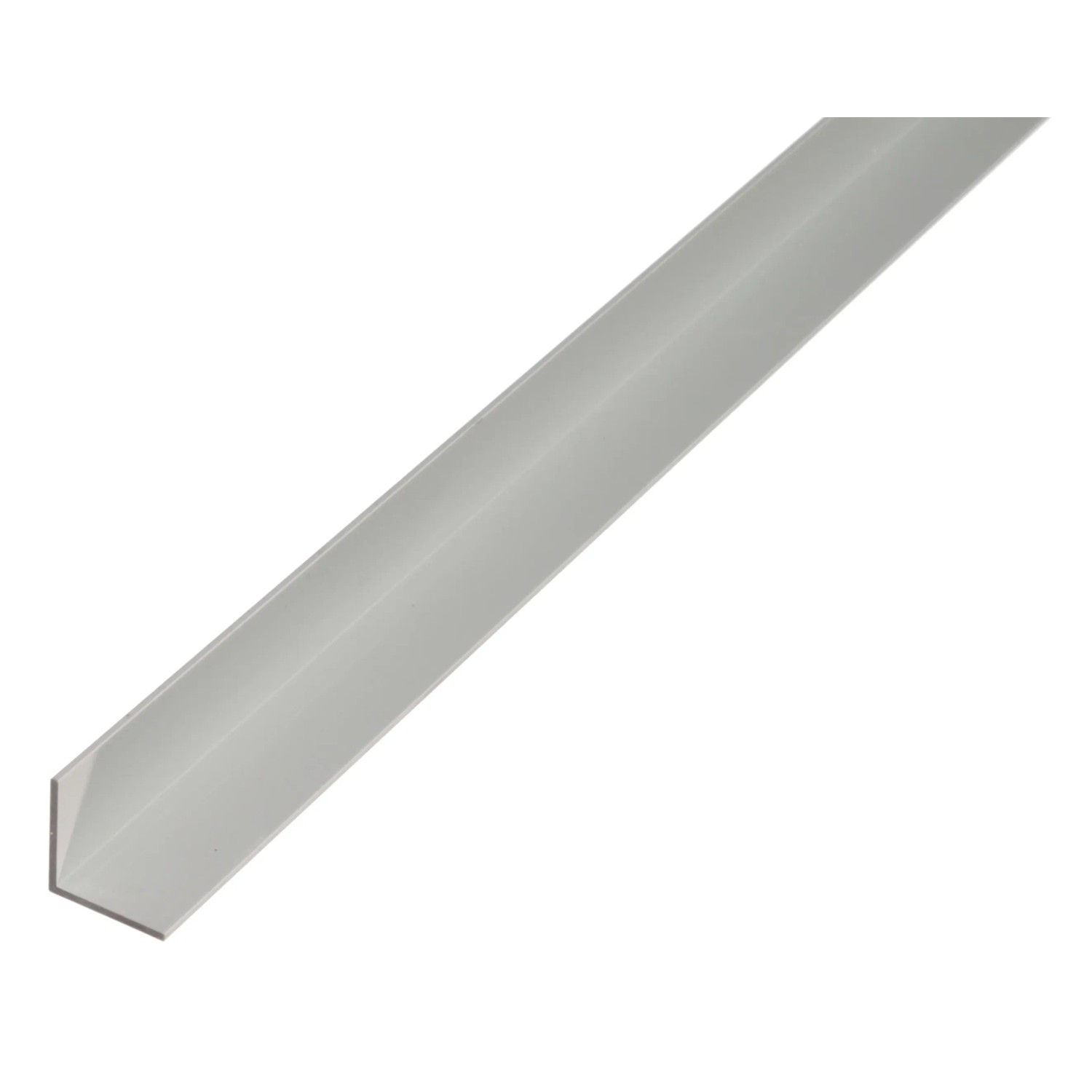 Kątownik równoramienny aluminiowy, 10x10x1000 mm, srebrny.