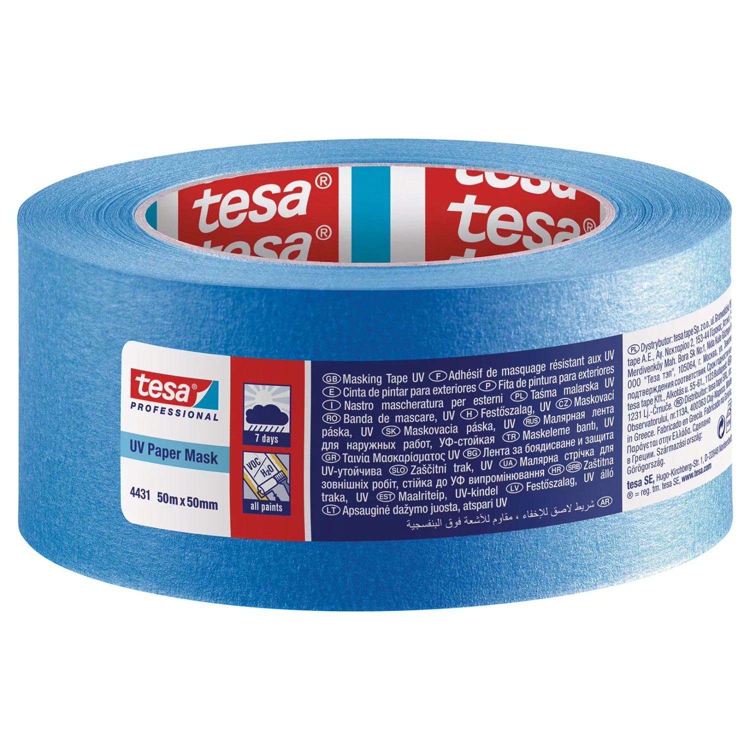 Tesa taśma malarska UV7 DNI niebieska 50 m x 50 mm