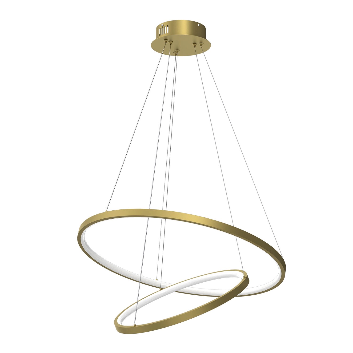 MiLAGRO Lampa wisząca LED Hoop 51W 4000K 2350lm złota