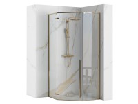 Rea Kabina prysznicowa Diamond L Gold 90 złota