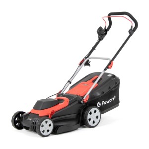 Kosiarka elektryczna Faworyt, czerwono-czarna.