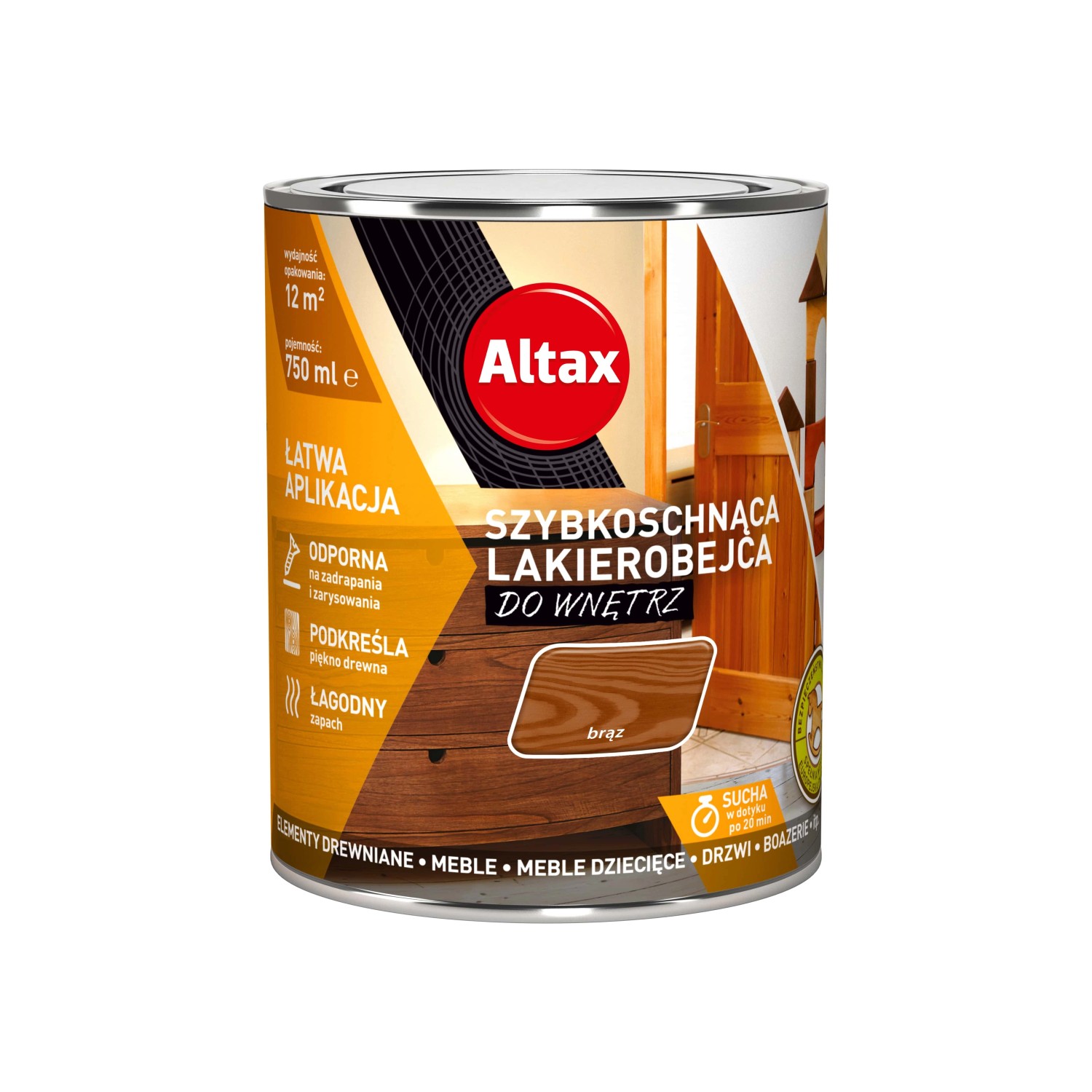 Фото - Лаки й лазурі Altax Lakierobejca szybkoschnąca palisan 750 ml 