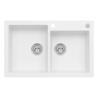 Zlewozmywak Mojito 14 2-kom. pure white 79x50 cm