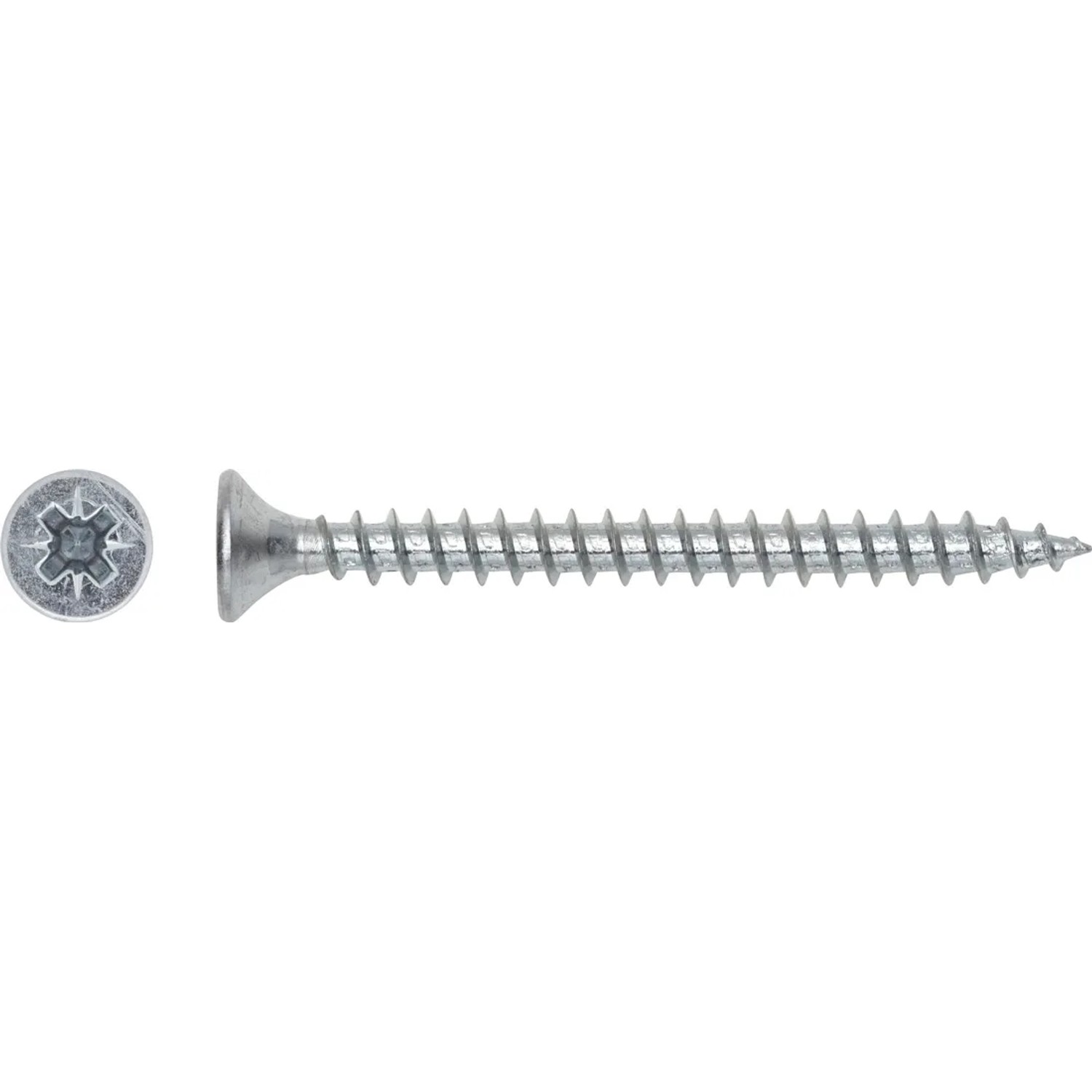 LUX-TOOLS Wkręt uniwersalny z łbem stożkowym płaskim TX 4,5 mm x 45 mm ocynk 10