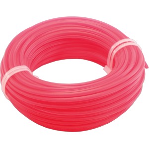 Żyłka do podkaszarki LUX, 2,4 mm x 15 m, czerwona, do kosiarek i wykaszarek.