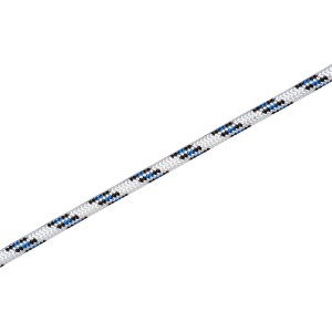 Lina żeglarska Ø 12 mm biało-niebiesko-czarna, sprzedawana na metry.