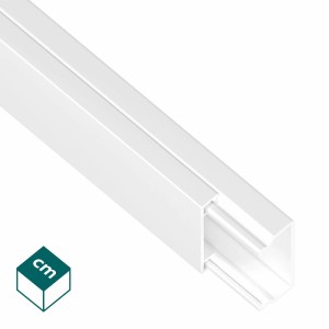 Biała listwa kablowa t.b.t. do instalacji kabli wewnątrz.