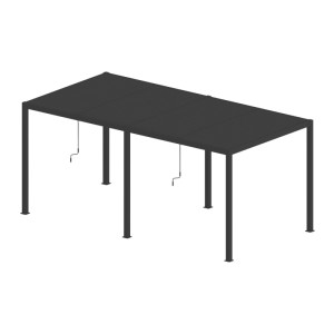 Pergola LUXE LED antracyt - 5,8 x 4 x 2,5 m
