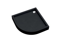 Schedpol Brodzik półokrągły Mittel 90 czarny struktura 90x90x16 Schedpol Brodzik półokrągły Mittel 90 czarny struktura 90x90x16