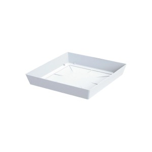 Kwadratowa, biała podstawka pod doniczkę t.b.t.