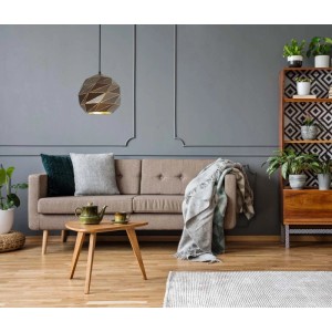 Italux Lampa wisząca PALERMO śr. 30 cm antracyt E27