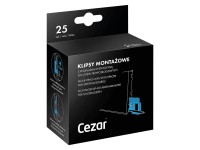 Cezar Klipsy montażowe do listew przypodłogowych + podkład, opak. 25 sztuk