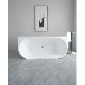 Wanna Pari Plus 170 wolnostojąca biała złoty 170 x 80