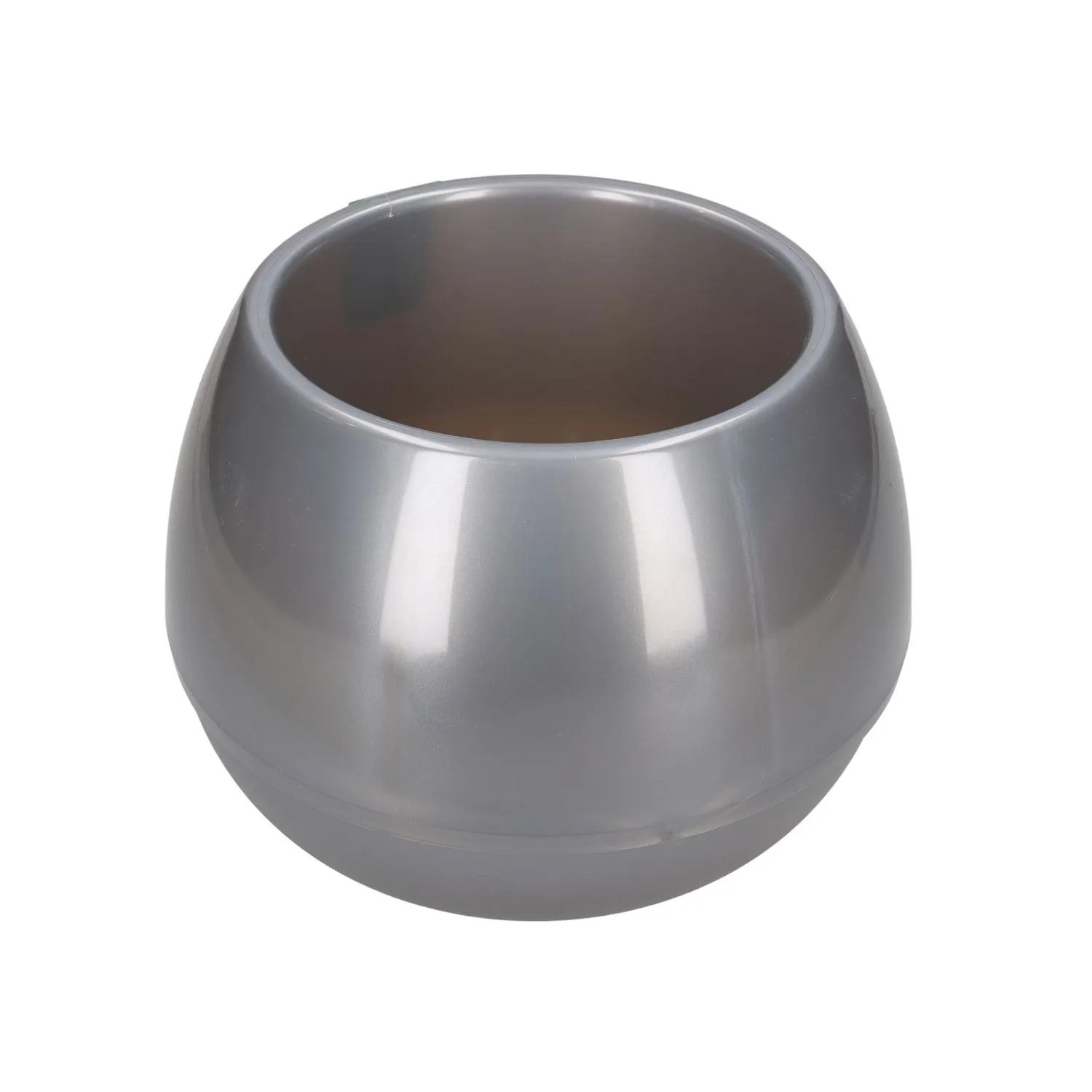 Doniczka sphere plastik grey - 14 cm